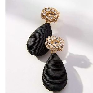 NWT wrapped drop earrings